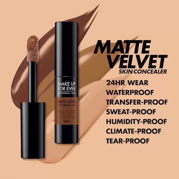 about Concealer MAKE UP FOR EVER matte velvet skin concealer